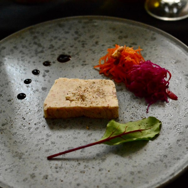 豚肉のリエット　イチジクのバルサミコ酢ソース