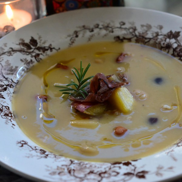 さつまいものポタージュ　メスカフランチェスカ入り