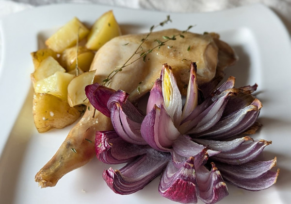 骨付きもも肉のグリル