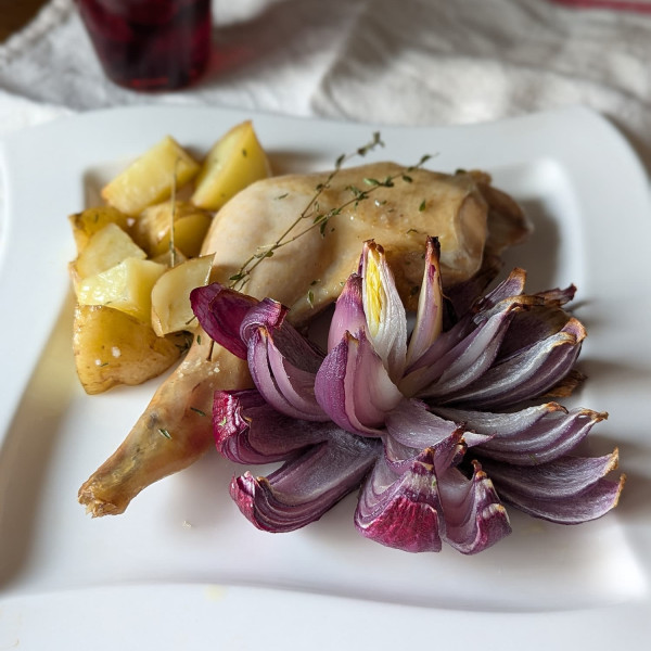 骨付きもも肉のグリル