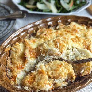 ポテトと長ネギのクリームグラタン