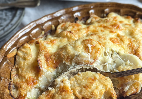 ポテトと長ネギのクリームグラタン