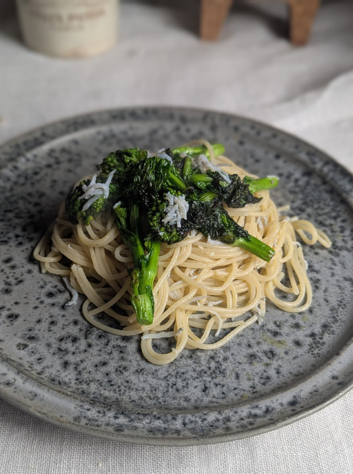 菜の花とシラスのパスタ